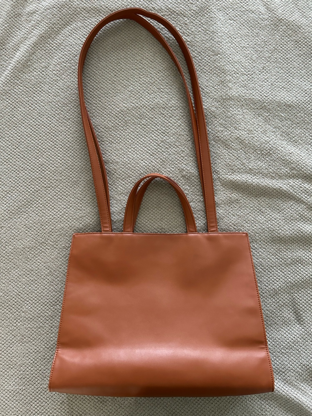 Medium Tan Telfar Shopping Bag - Picture 3 of 7